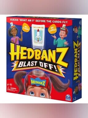 NIB Spin Master Hedbanz Blast Off! Family Board Game